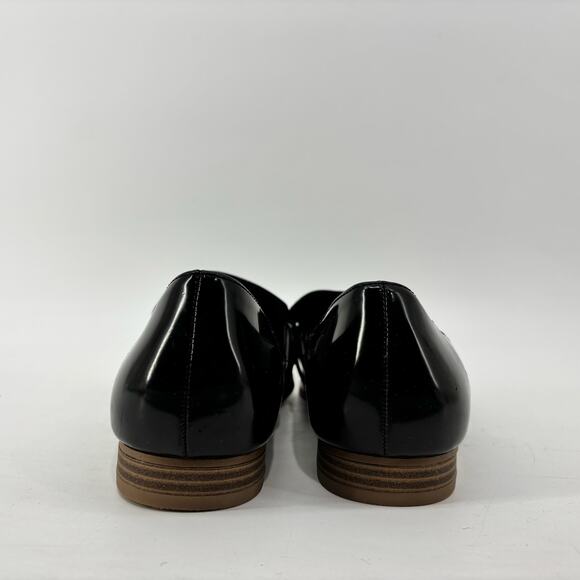 LC Lauren Conrad Demii Womens 9.5 Black Faux Patent Leather Loafer - Picture 12 of 13